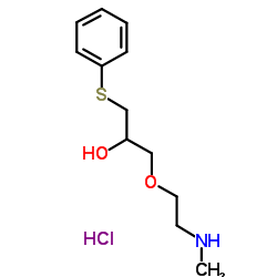 1-[2-(Methylamino)ethoxy]-3-(phenylsulfanyl)-2-propanol hydrochloride (1:1)结构式