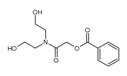 2-(bis(2-hydroxyethyl)amino)-2-oxoethyl benzoate Structure