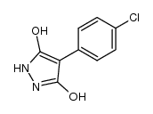 4-(p-methoxyphenyl)-3,5-dihydroxypyrazole Structure