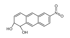 (1R,2R)-6-nitro-1,2-dihydroanthracene-1,2-diol结构式