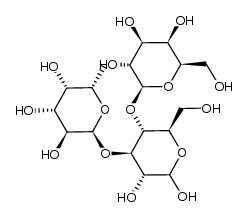 β-D-galactopyranosyl-(1→4)-(α-L-fucopyranosyl-(1→3))-D-glucose Structure