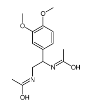 N-[2-acetamido-2-(3,4-dimethoxyphenyl)ethyl]acetamide Structure