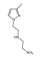 N-{2-[3(5)-methyl-1H-pyrazol-1-yl]ethyl}ethane-1,2-diamine结构式