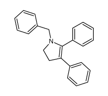 1-benzyl-4,5-dihydro-2,3-diphenylpyrrole结构式