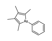 2,3,4,5-tetramethyl-1-phenylarsole结构式