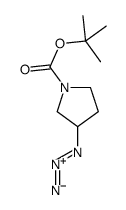 tert-butyl 3-azidopyrrolidine-1-carboxylate结构式