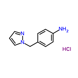 4-PYRAZOL-1-YLMETHYL-PHENYLAMINE HYDROCHLORIDE Structure