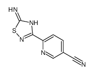 6-(5-氨基-1,2,4-噻二唑-3-基)烟腈结构式