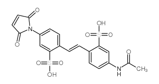 4-acetamido-4'-maleimidylstilbene-2,2'-disulfonic acid Structure