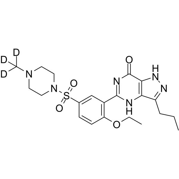 Pyrazole N-Demethyl Sildenafil-d3图片