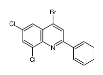 4-bromo-6,8-dichloro-2-phenylquinoline结构式