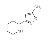 2-(5-甲基异噁唑-3-基)哌啶结构式