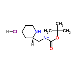 R-2-BOC-氨基甲基-哌啶盐酸盐结构式