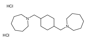 1-[[4-(azepan-1-ylmethyl)cyclohexyl]methyl]azepane,dihydrochloride Structure