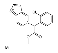 5-[1-(2-Chlorophenyl)-2-Methoxy-2-oxoethyl]thieno[3,2-c]pyridinium Bromide Structure