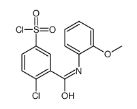 4-chloro-3-[(2-methoxyphenyl)carbamoyl]benzenesulfonyl chloride结构式