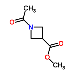 Methyl 1-acetyl-3-azetidinecarboxylate Structure