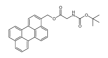 perylen-3-ylmethyl 2-((tert-butoxycarbonyl)amino)acetate结构式