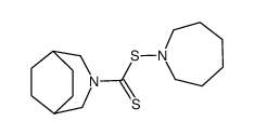 3-Aza-bicyclo[3.2.2]nonane-3-carbodithioic acid azepan-1-yl ester Structure