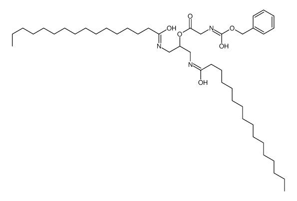 1,3-bis(hexadecanoylamino)propan-2-yl 2-phenylmethoxycarbonylaminoacet ate Structure