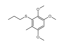 1,2,5-trimethoxy-3-(propylthio)-4-methylbenzene Structure