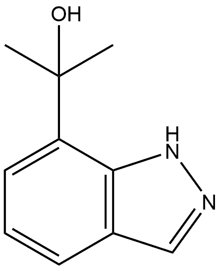 1H-Indazole-7-methanol, α,α-dimethyl-结构式