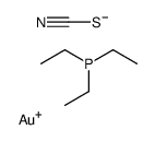 gold(1+),triethylphosphane,thiocyanate Structure