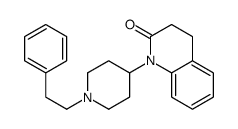 1-[1-(2-phenylethyl)piperidin-4-yl]-3,4-dihydroquinolin-2-one结构式