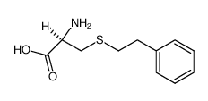 S-(2-phenylethyl)-L-cysteine结构式