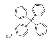 tetraphenyl-boric acid , copper (I)-salt结构式