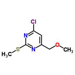 4-Chloro-6-(methoxymethyl)-2-(methylthio)pyrimidine Structure