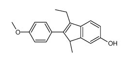 (3R)-1-ethyl-2-(4-methoxyphenyl)-3-methyl-3H-inden-5-ol Structure