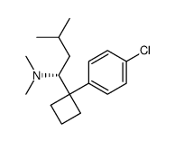 (R)-(+)-N-{1-[1-(4-chlorophenyl)cyclobutyl]-3-methylbutyl}-N,N-dimethylamine结构式