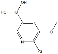 6-Chloro-5-methoxypyridine-3-boronic acid结构式