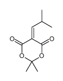 2,2-dimethyl-5-(2-methylpropylidene)-1,3-dioxane-4,6-dione结构式