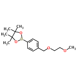 2-(4-((2-Methoxyethoxy)methyl)phenyl)-4,4,5,5-tetramethyl-1,3,2-dioxaborolane Structure