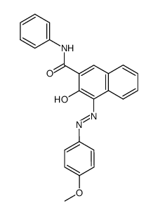 3-hydroxy-4-(4-methoxy-phenylazo)-[2]naphthoic acid anilide Structure