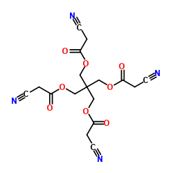 2,2-Bis((2-cyanoacetoxy)methyl)propane-1,3-diyl bis(2-cyanoacetate) Structure