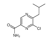 6-Chloro-5-isobutyl-pyrazine-2-carboxylic acid amide Structure