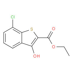 Ethyl 7-chloro-3-hydroxybenzo[b]thiophene-2-carboxylate structure