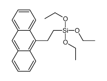 2-anthracen-9-ylethyl(triethoxy)silane Structure