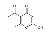 5-acetyl-6-methyl-pyran-2,4-dione结构式