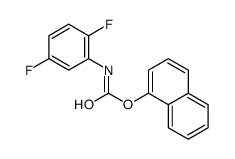 Carbamic acid, (2,5-difluorophenyl)-, 1-naphthalenyl ester (9CI)结构式