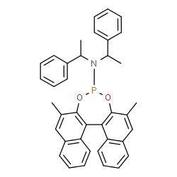 (11bS)-2,6-Dimethyl-N,N-bis(1-phenylethyl)dinaphtho[2,1-d:1',2'-f][1,3,2]dioxaphosphepin-4-amine structure