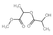 methyl 2-(2-hydroxypropanoyloxy)propanoate结构式