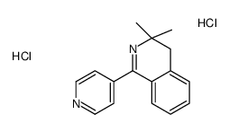 3,3-dimethyl-1-pyridin-4-yl-4H-isoquinoline,dihydrochloride Structure