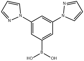 3,5-Bis(1H-pyrazol-1-yl)phenylboronic acid Structure