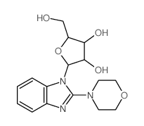 1H-Benzimidazole,2-(4-morpholinyl)-1-b-D-ribofuranosyl- picture