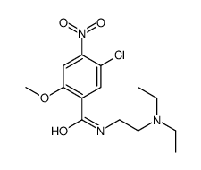 5-chloro-N-[2-(diethylamino)ethyl]-2-methoxy-4-nitrobenzamide Structure