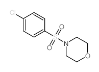 Morpholine,4-[(4-chlorophenyl)sulfonyl]-结构式